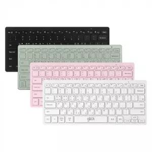 지클릭커 OFFICEPRO WK30 움직이는 마카롱 슬림 라이트 무선 블루투스 키보드 (핑크)