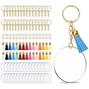40PCS 금속 O 링 걸쇠 TASSEL 체인 DIY 웨이퍼와 한 대 키 CARABINER 개방형 라운드 스프링 액세서리에 가죽