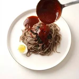메밀국수 냉모밀 비빔 반반 세트 6인분