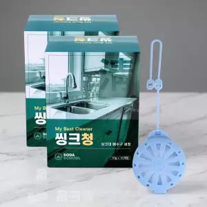 싱크대 세정제 배수구 씽크청 10개입 2세트 / 싱크볼