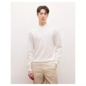 [롯데백화점]질스튜어트 울 하프 집업 니트 JNSW6A301IV