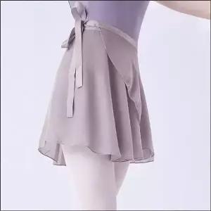 [하프클럽/]발레복 커버업 여자 랩스커트 허리끈 시스루 치마