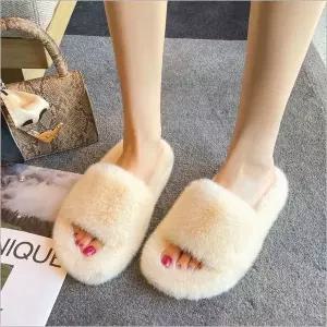 [하프클럽/]털슬리퍼 빅사이즈 여자 슬리퍼 겨울슬리퍼 퍼슬리퍼 사무실
