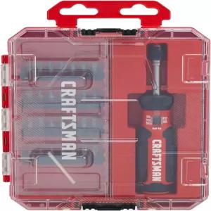 CRAFTSMAN 토크 드라이버 세트 수납 포함 CMHT68130 사각 비트 톡스 일자 1인치 29종 십자 육각 및