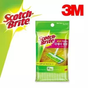 3M062 VMJ314A4 클립형 막대걸레 극세사 리필2개 40x23cm