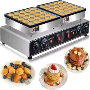1900W 전기 미니 팬케이크 메이커 50PCS 상업용 더치 1.8인치 포퍼티즈 그릴 논스틱 가정용 주방 레스토랑