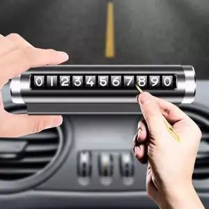 차량용 주차번호판 자동차 롤링 연락처 번호판 2컬러