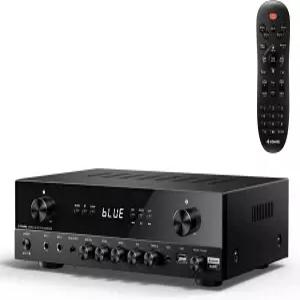 도너 스테레오 오디오 블루투스 53을 지원하는 600W 2 채널 수신기 포노 광학 동축 USB FM 가정용 마이크인