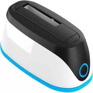USB 30 HDD SSD 스테이션 6TB 25 35인치 SATA 하드 드라이브 디스크 도크 어댑터 베이스(RGB 램프 )