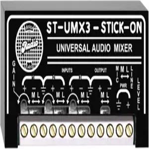 RDL ST-UMX3 오디오 믹서 3 마이크 또는 라인 x 1 균형 잡힌 구성