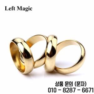 원형 아크 마그네틱 링에 대 한 1 Pcs 골드 플레이트 매직 트릭 18mm/19mm/20mm/21mm 닫기 소품 마법사 PK
