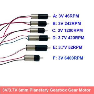 3V 7V 46 6400 미니 6MM 유성 기어 DIY 모터 박스 감속 감속기 코어리스
