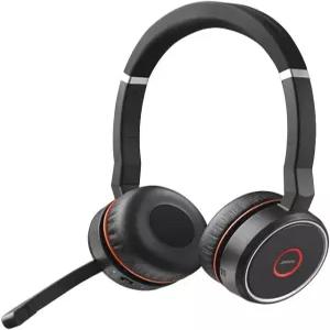 자브라 에볼루션 75 MS 무선 헤드셋 스테레오 - 링크 370 USB 어댑터 포함 세계적인 스피커가 있는
