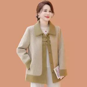 춘추복 활추동복 숄카라 여자모직코트 모직코트 ible3