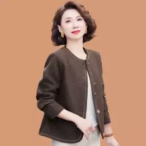 모직 여자모직코트 봄옷 쇼트 코트 봄가을 상의 ible3
