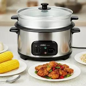 라면포트 리빙센스1323 멀티쿠커 2단 찜기 전기냄비 보온기능 스팀 다용도