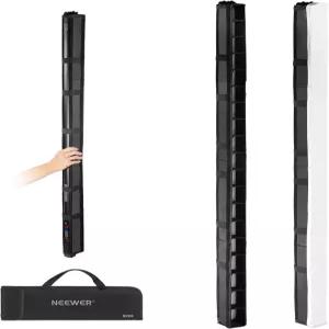 TL120C RGB LED 라이트 스틱용 NEWER 디퓨저 키트 허니콤 그리드가 있는 튜브 스트립 캐리백 사진 비디오