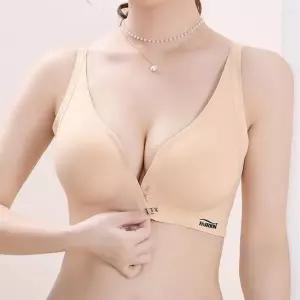 [하프클럽/]여성 브라렛 심리스 노와이어 앞후크 브래지어 경량 브라