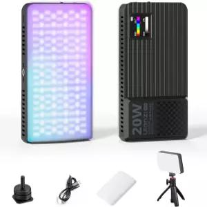 ULANZI K20 RGB 비디오 라이트 사진 촬영용 20W LED 카메라 패널 1800-9000K CRI95 20 효과 DSLR 소니 캐논