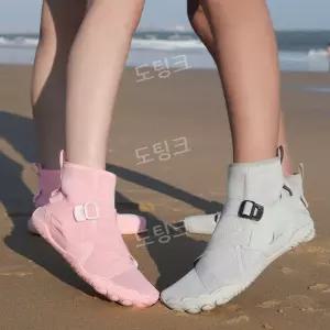 발목긴 아쿠아슈즈 바다 물놀이 미끄럼방지 해변 통기성 워터파크 다이빙 슈즈