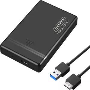 Tianken 750GB 25인치 울트라 슬림 휴대용 외장 하드 드라이브 USB 30 HDD 스지 PC Mac 노트북 데스크탑
