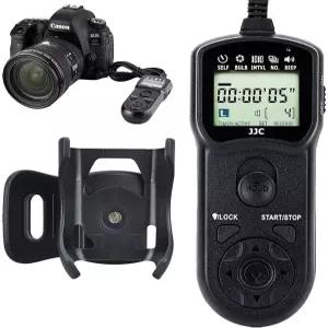 EOS R R3 R5C R5 C 6D 7D II 5D III 5Ds DX D IV 50D 40D 30D용 JJC 인터벌미터 머 리모컨 셔터 릴리스