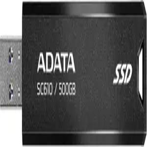 ADATA SSD 외장 500GB SC60 읽기 속도 550MB/s USB 32세대 2 USBA SC60500GCBK/RD