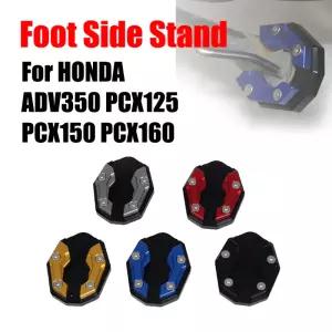 혼다 PCX125 125 150 160 ADV350 350 킥 스탠드 확대 플레이트 패드 풋 사이드 오토바이 액세서리