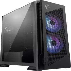 MSI MPG 벨록스 300R 공기 흐름 PZ 미드 타워 게이밍 PC 케이스 강화 유리 측면 패널 2 x 60mm 이중 레이어