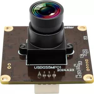 컴퓨터용 웹캠레라 USB 5mp 글로벌 셔터 카메라 모듈 60fps 고속 PC 미니 UVC 라이트번 레이저 조각기 광각