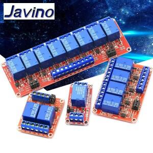 110PCS Javino DC 5V12V24V 12468 채널 릴레이 모듈광커플러 포함 - Arduino Raspberry Pi용 하이로우 레벨