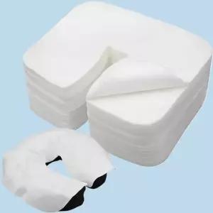 100/200Pcs 일회용 SPA 페이스 마사지 패드 뷰티 살롱 머리 받침 코튼 베개 타월 커버 스킨 케어 도구