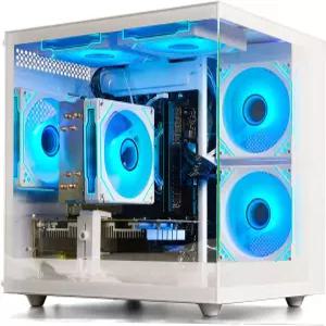 Suevery 사전 제작 게이밍 데스크톱 컴퓨터 6G 메모리 52G SSD Ryzen5 6Co 36G 최대 4G RX 560 그래픽 카드