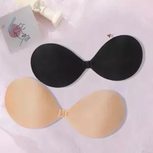 실리콘 끈적 끈적한 보이지 않는 브래지어 여자는 Bralette 유방 리프트 커버 젖꼭지를 밀어 전면 폐쇄