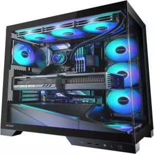 오스 아쿠아 9 ATX PC 케이스 5 20mm PWM 팬 사전 설치 상단 및 측면 듀얼 라디에이터 지원 백커넥트