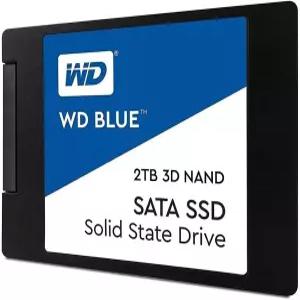 웨스턴 디지털 2TB WD 블루 3D NAND 내장 PC SSD - SATA III 6Gb/s 2.5 /7mm 최대 560MB/s WDS200T2B0A