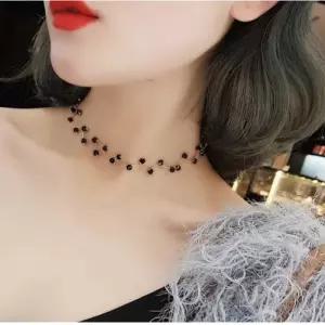 [마리엔코코]블랙비즈 이슬초커목걸이_IH