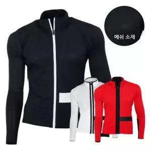[마스터베어]마스터베어골프 남성 긴팔 메쉬 집업 자켓 COMP6019