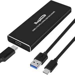 롱데슨 업그레이드 버전 알루미늄 M2 SSD 인클로저 타입C USB 3 2세대 속도 0Gbps PCIE M키 960 970 EVO