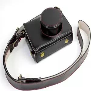 X100 케이스 볼리누스 수제 PU 가죽 전신 카메라 가방 커버 후지필름용 X100S X100T 하단 개방 버전 넥