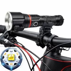 COB 캠핑 랜턴 LED 충전식 해머 자전거 안전등 전조등 XHP50.2 D55 자전거라이트