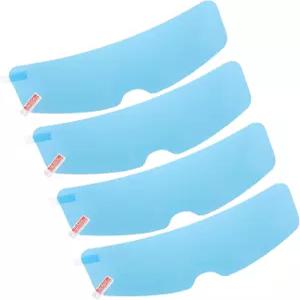 모터사이클 헬멧용 파르투토 4pcs 9.65 x2.87 방우 필름 범용 렌즈 스티커 내구성 나노 코팅 액세서리 교체