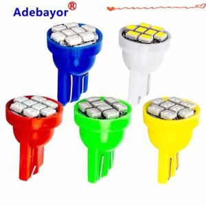 500pcs 프로 모션 Led T10 8SMD 자동차 빛 194 W5W 웨지 흰색 통관 조명 DC Adebayor