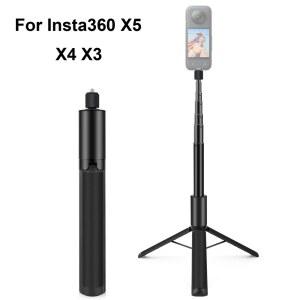 카메라봉 셀카봉 PULUZ 접이식 휴대용 나사 360 X4 카메라 14 인스타360 호환 스포츠 X3 메탈 X5 삼각대