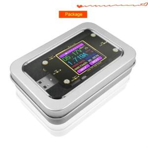 전력계 테스터 전류 및 모니터 디지털 USB 컬러 LCD 계측기 PD 배터리 용량