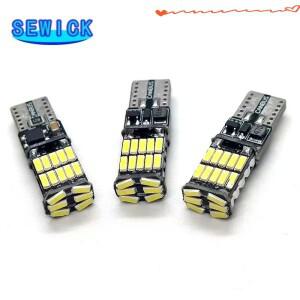 50pcs T10 w5w 194 canbus 자동차 인테리어 조명 오류 없음 26SMD led 악기 전구 램프 돔 라이트 12V