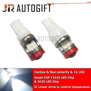 매우 밝은 3030 LED CANBUS CSP Y10 칩 T15 168 194 무극성 자동차 전구 클리어런스 램프 W5W 오류 없음 12