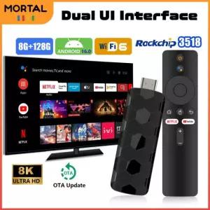 무선미러링 MORTAL R3 TV 홈시어터 박스 음성 128GB HDMI 유튜브 WIFI 2G16G Voice