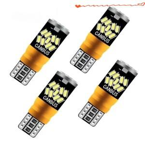 100PCS T10 Canbus 27smd 3014 led 0.3A 3.6W non polar W5W error free License Light Lamp white 12V