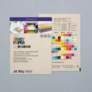 두성 OA팬시페이퍼 A4 180g R01 흰미색 15매 (15개입) 문서용지